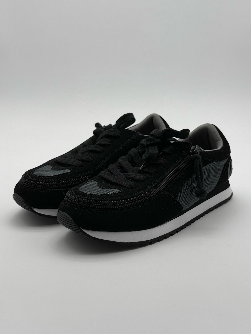 BILLY Footwear Black Charcoal Jogger Sneakers Kids Size 3